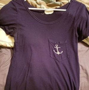 Navy blue anchor shirt